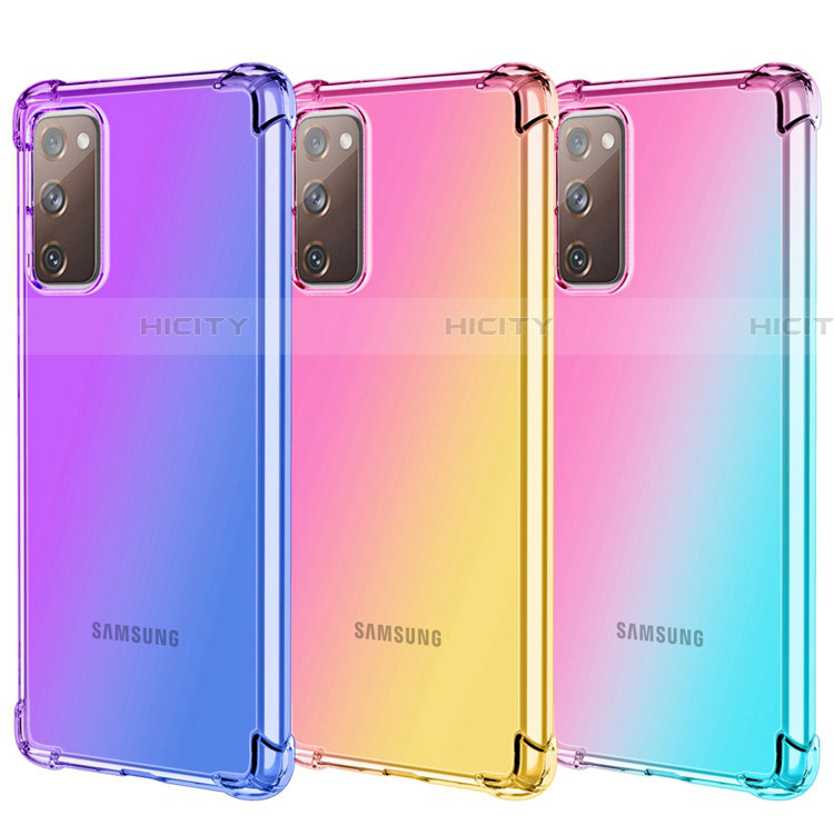 Funda Silicona Ultrafina Carcasa Transparente Gradiente G01 para Samsung Galaxy S20 Lite 5G