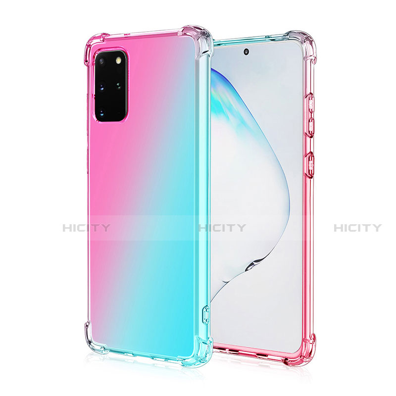 Funda Silicona Ultrafina Carcasa Transparente Gradiente G01 para Samsung Galaxy S20 Plus 5G Multicolor