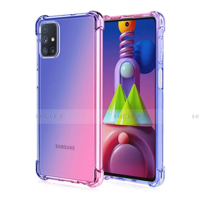 Funda Silicona Ultrafina Carcasa Transparente Gradiente para Samsung Galaxy M51