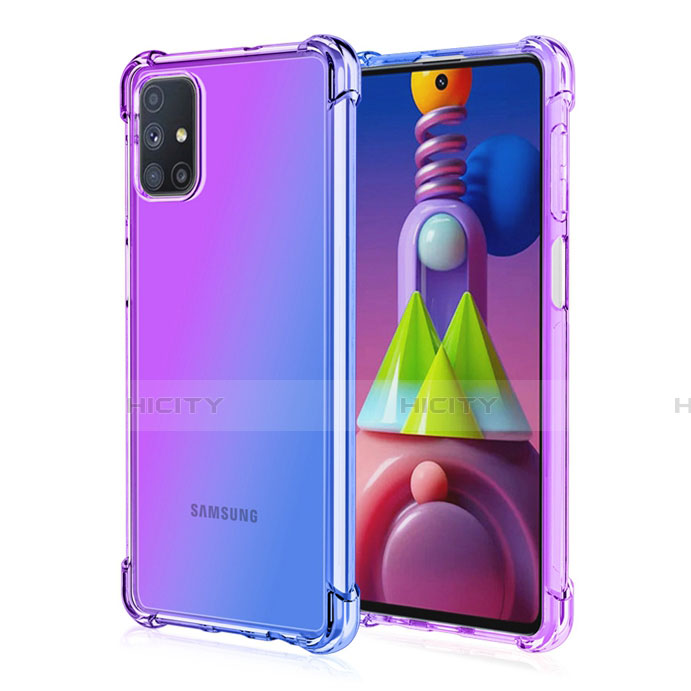 Funda Silicona Ultrafina Carcasa Transparente Gradiente para Samsung Galaxy M51