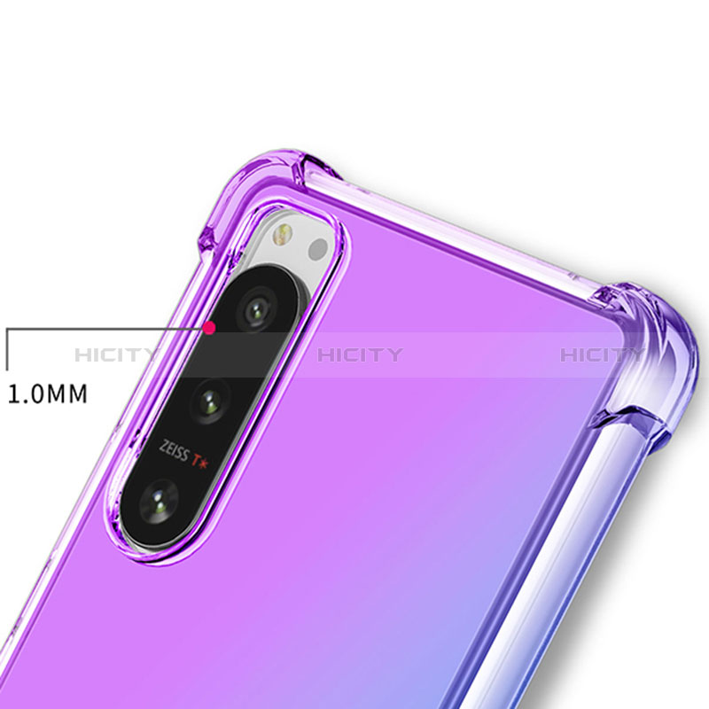 Funda Silicona Ultrafina Carcasa Transparente Gradiente para Sony Xperia 1 IV