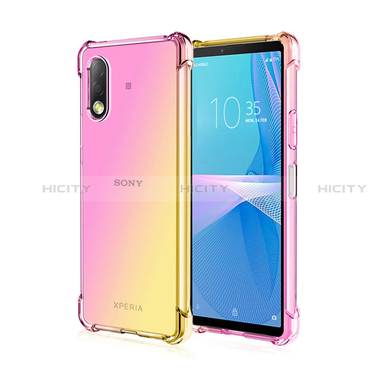 Funda Silicona Ultrafina Carcasa Transparente Gradiente para Sony Xperia Ace II