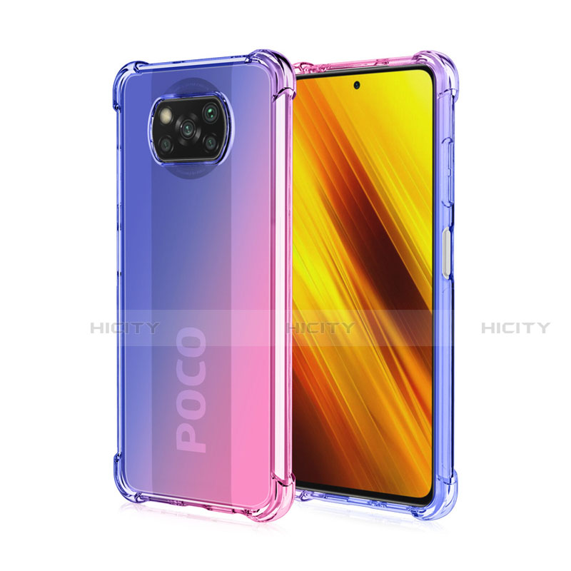 Funda Silicona Ultrafina Carcasa Transparente Gradiente para Xiaomi Poco X3