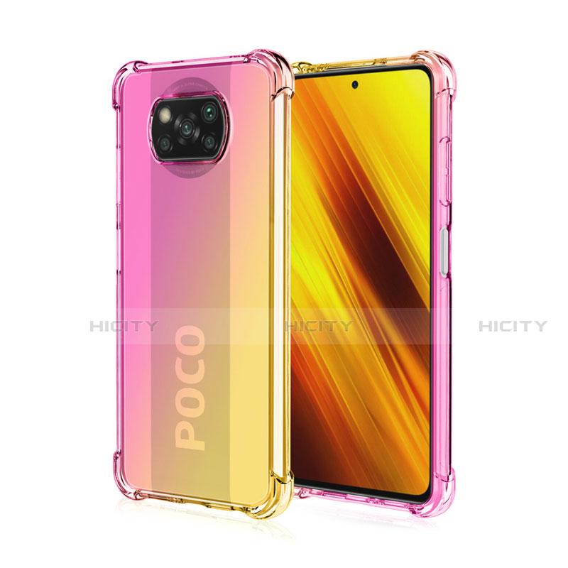 Funda Silicona Ultrafina Carcasa Transparente Gradiente para Xiaomi Poco X3 Pro