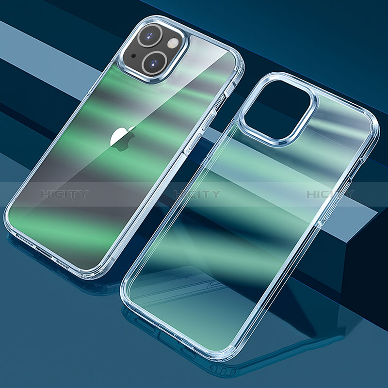 Funda Silicona Ultrafina Carcasa Transparente Gradiente QC1 para Apple iPhone 13