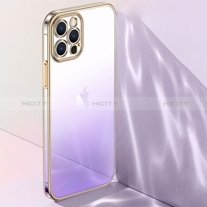 Funda Silicona Ultrafina Carcasa Transparente Gradiente S01 para Apple iPhone 15 Pro Max