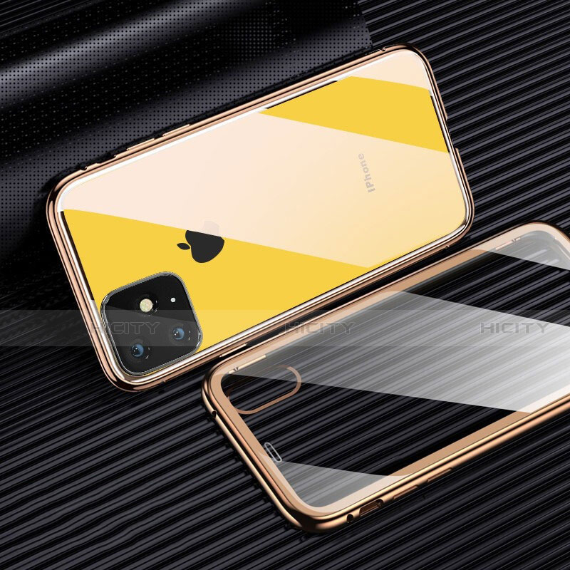 Funda Silicona Ultrafina Carcasa Transparente H01 para Apple iPhone 11 Amarillo