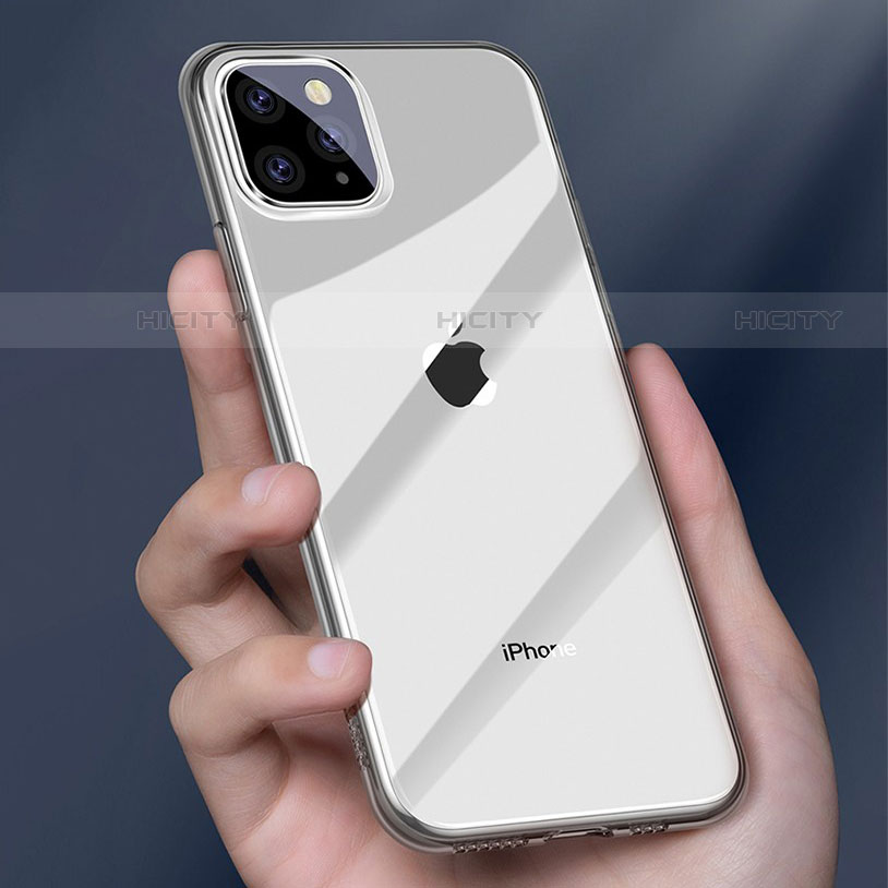 Funda Silicona Ultrafina Carcasa Transparente H01 para Apple iPhone 11 Pro Gris