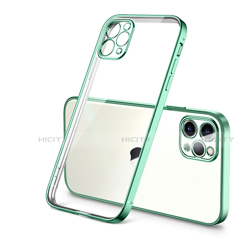 Funda Silicona Ultrafina Carcasa Transparente H01 para Apple iPhone 12 Pro Max Verde
