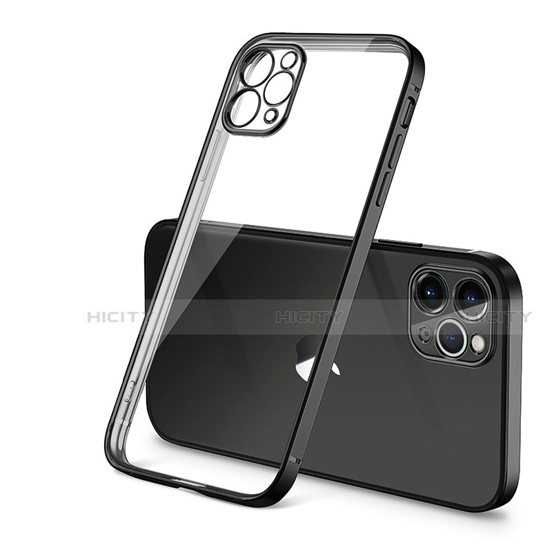Funda Silicona Ultrafina Carcasa Transparente H01 para Apple iPhone 12 Pro Negro