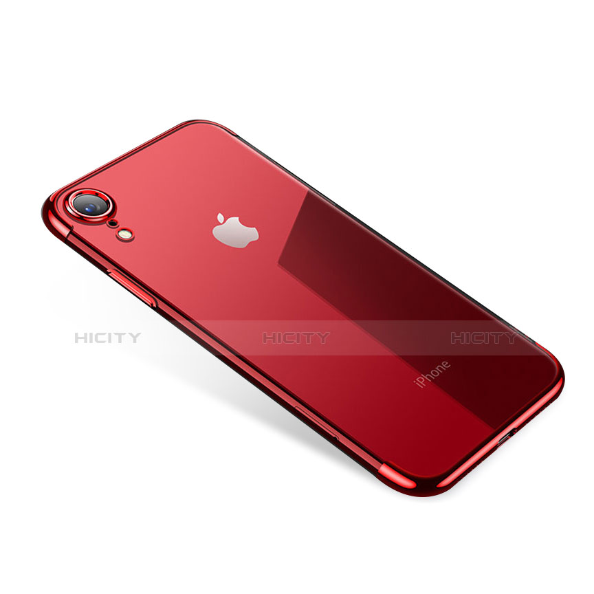 Funda Silicona Ultrafina Carcasa Transparente H01 para Apple iPhone XR Rojo