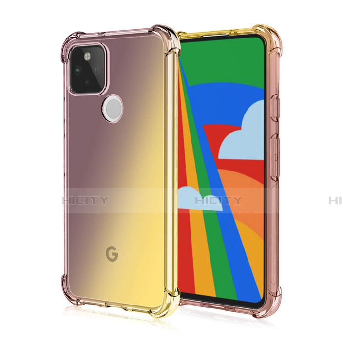 Funda Silicona Ultrafina Carcasa Transparente H01 para Google Pixel 5