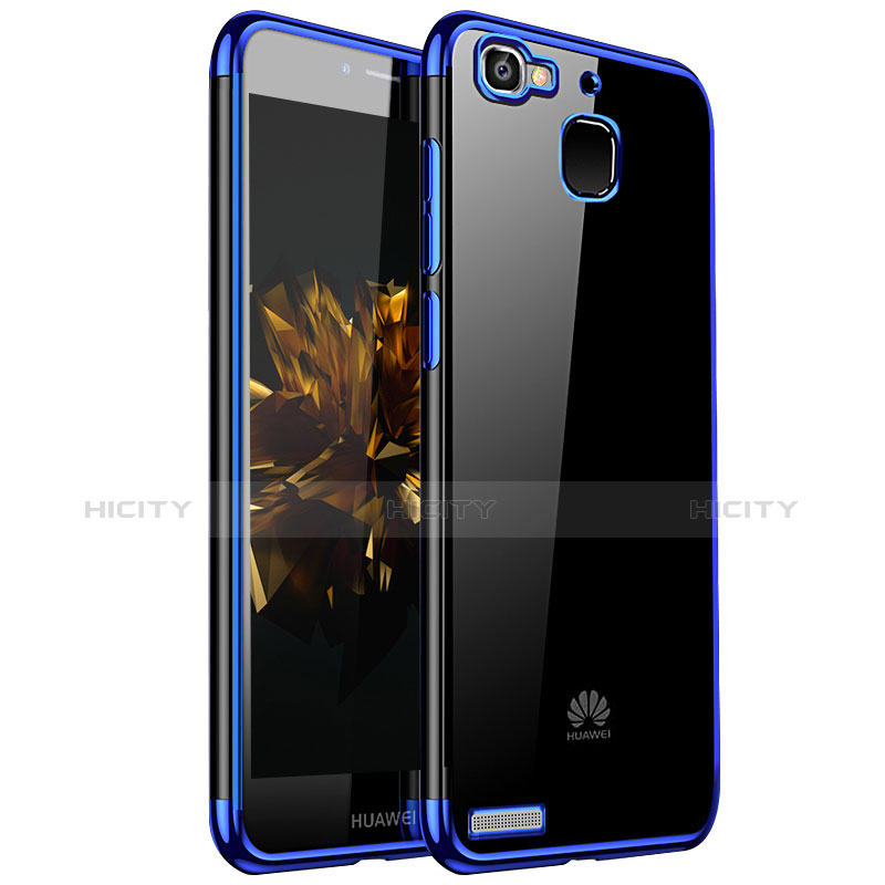 Funda Silicona Ultrafina Carcasa Transparente H01 para Huawei Enjoy 5S Azul
