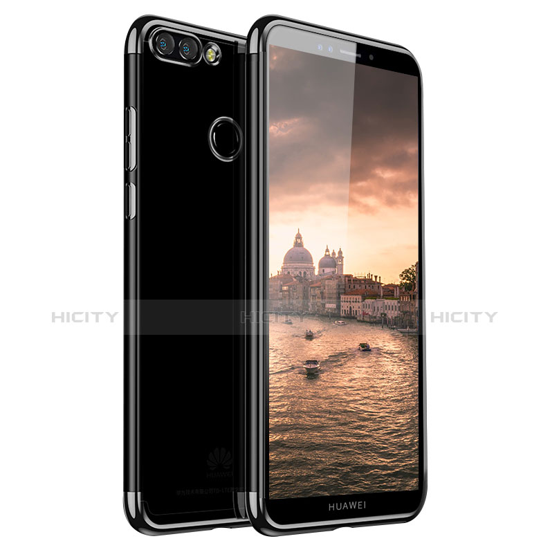 Funda Silicona Ultrafina Carcasa Transparente H01 para Huawei Enjoy 8 Plus Negro