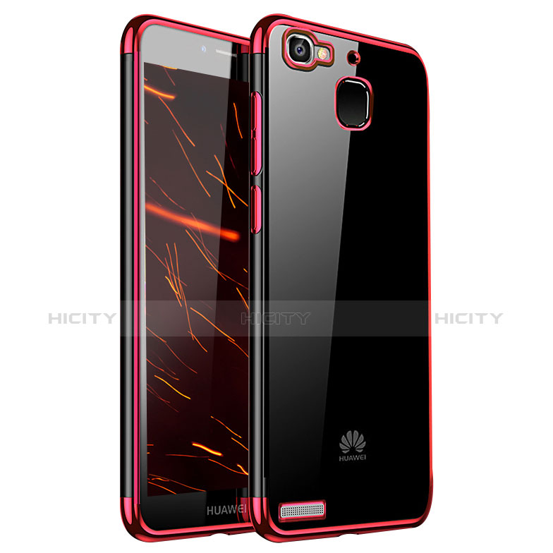 Funda Silicona Ultrafina Carcasa Transparente H01 para Huawei G8 Mini Rojo