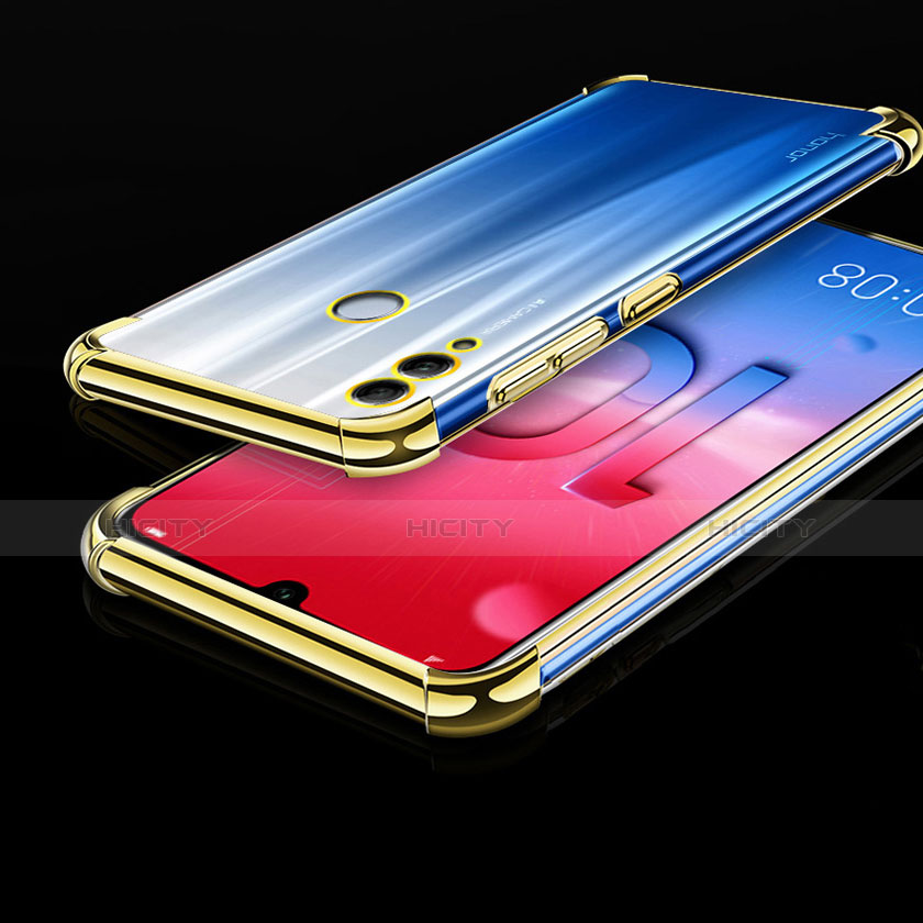 Funda Silicona Ultrafina Carcasa Transparente H01 para Huawei Honor 10 Lite Oro