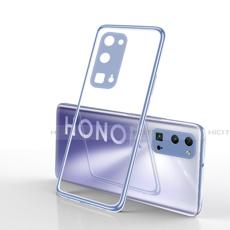 Funda Silicona Ultrafina Carcasa Transparente H01 para Huawei Honor 30 Pro Plata