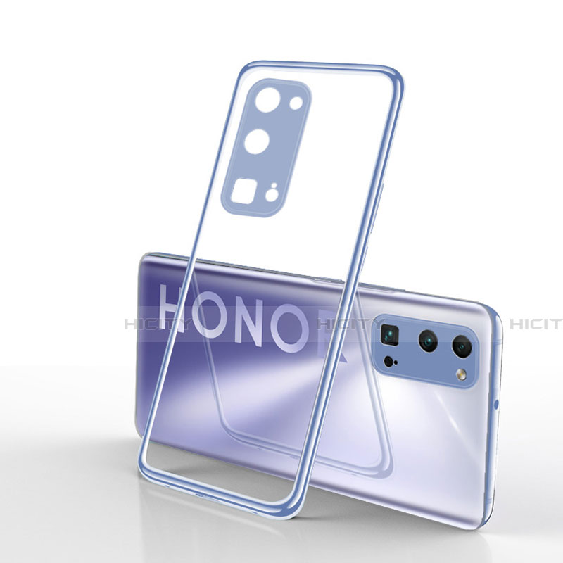 Funda Silicona Ultrafina Carcasa Transparente H01 para Huawei Honor 30 Pro+ Plus Plata