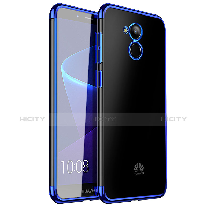 Funda Silicona Ultrafina Carcasa Transparente H01 para Huawei Honor 6C Azul