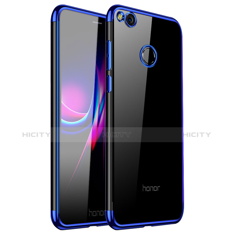 Funda Silicona Ultrafina Carcasa Transparente H01 para Huawei Honor 8 Lite Azul