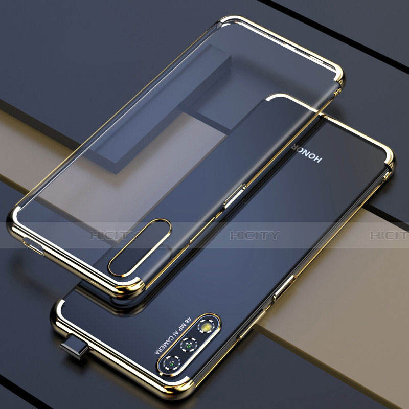Funda Silicona Ultrafina Carcasa Transparente H01 para Huawei Honor 9X Oro