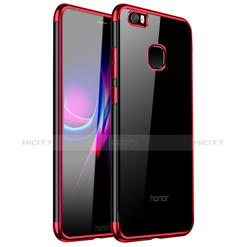 Funda Silicona Ultrafina Carcasa Transparente H01 para Huawei Honor Note 8 Rojo