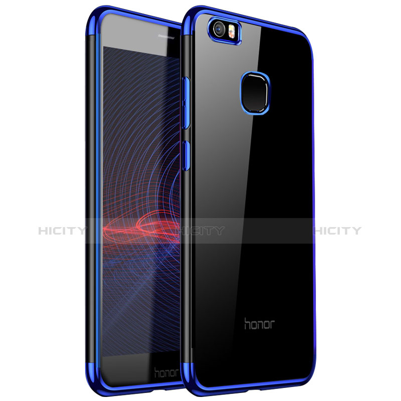 Funda Silicona Ultrafina Carcasa Transparente H01 para Huawei Honor V8 Max Azul