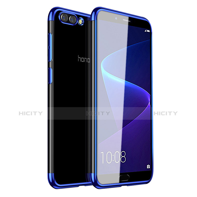 Funda Silicona Ultrafina Carcasa Transparente H01 para Huawei Honor View 10 Azul