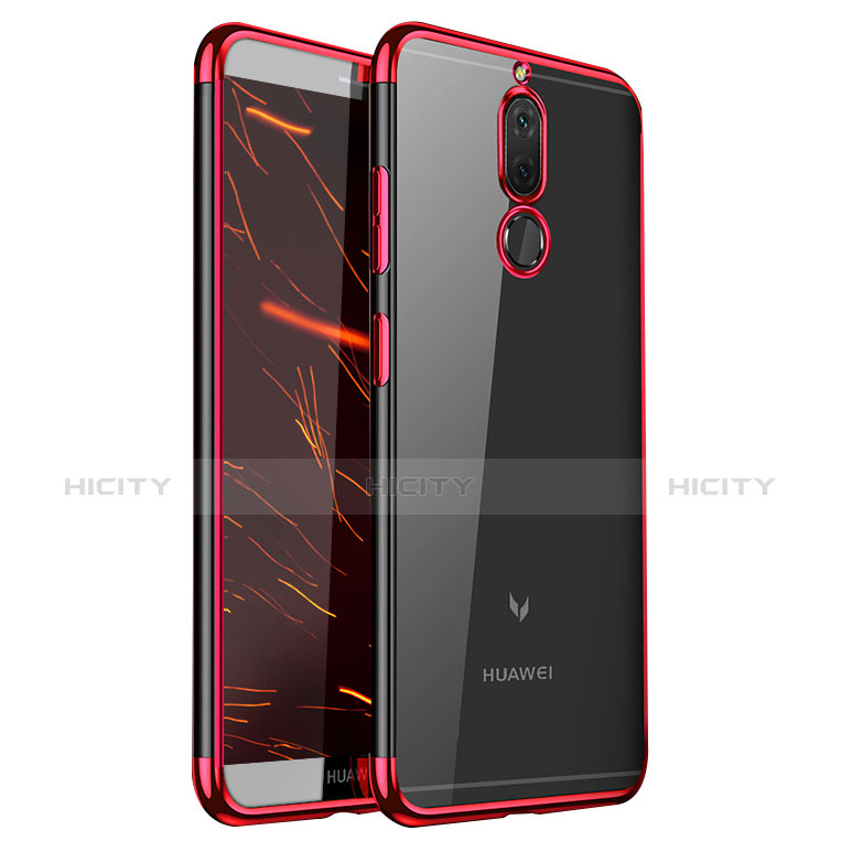 Funda Silicona Ultrafina Carcasa Transparente H01 para Huawei Mate 10 Lite Rojo