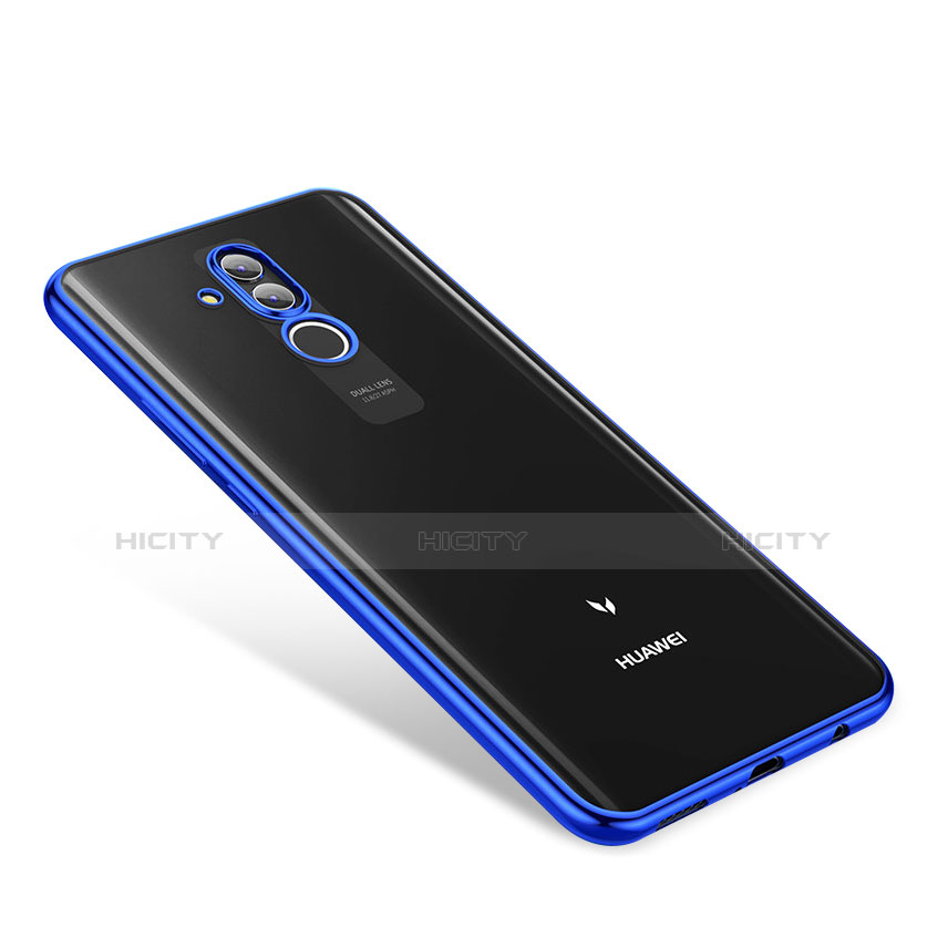 Funda Silicona Ultrafina Carcasa Transparente H01 para Huawei Mate 20 Lite Azul