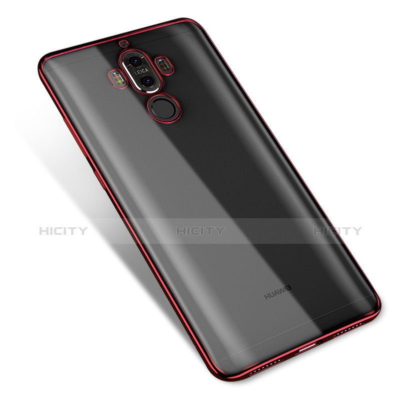 Funda Silicona Ultrafina Carcasa Transparente H01 para Huawei Mate 9 Rojo
