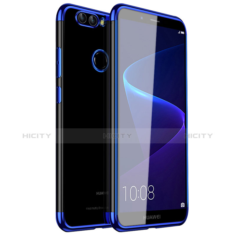 Funda Silicona Ultrafina Carcasa Transparente H01 para Huawei Nova 2 Azul