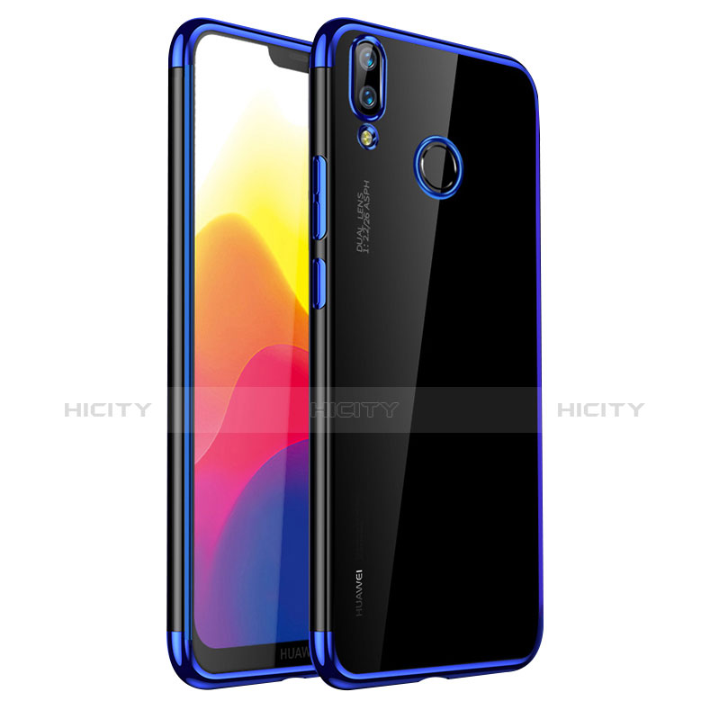 Funda Silicona Ultrafina Carcasa Transparente H01 para Huawei Nova 3e Azul