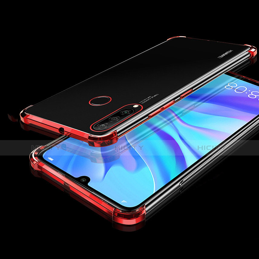 Funda Silicona Ultrafina Carcasa Transparente H01 para Huawei Nova 4e Rojo