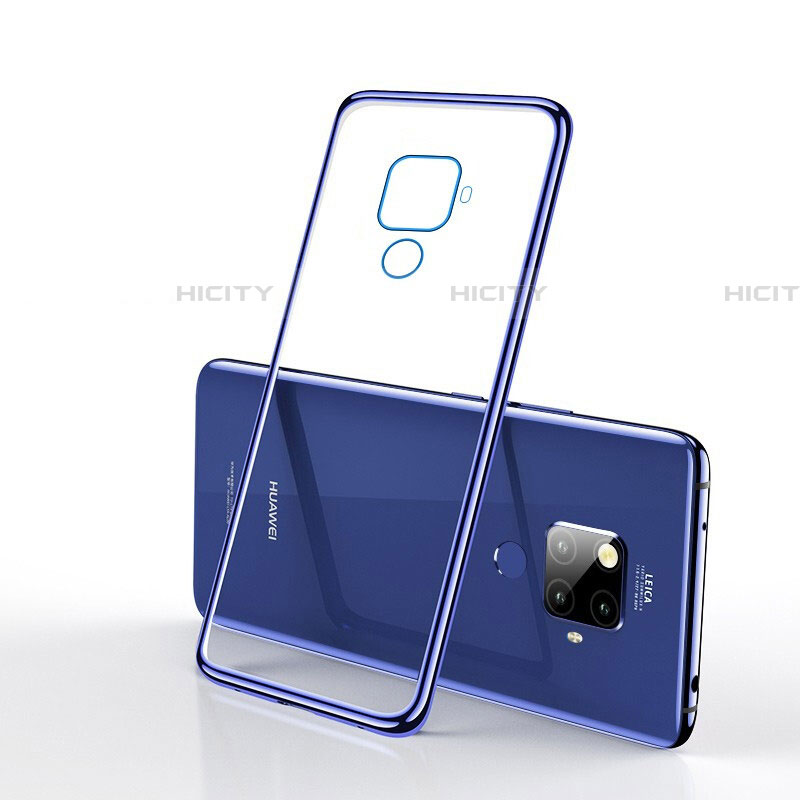 Funda Silicona Ultrafina Carcasa Transparente H01 para Huawei Nova 5z Azul