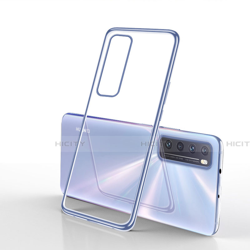 Funda Silicona Ultrafina Carcasa Transparente H01 para Huawei Nova 7 5G Plata