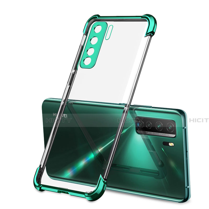 Funda Silicona Ultrafina Carcasa Transparente H01 para Huawei Nova 7 SE 5G Verde