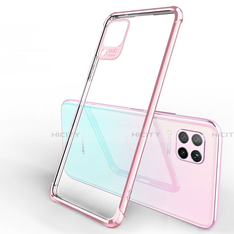 Funda Silicona Ultrafina Carcasa Transparente H01 para Huawei Nova 7i Oro Rosa