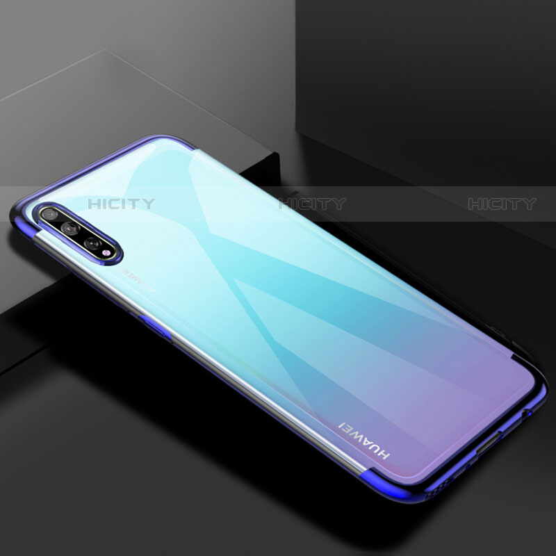 Funda Silicona Ultrafina Carcasa Transparente H01 para Huawei P smart S Azul