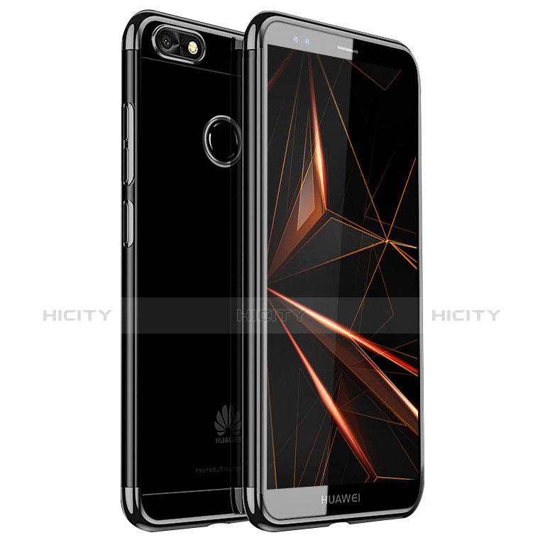 Funda Silicona Ultrafina Carcasa Transparente H01 para Huawei Y6 Pro (2017) Negro
