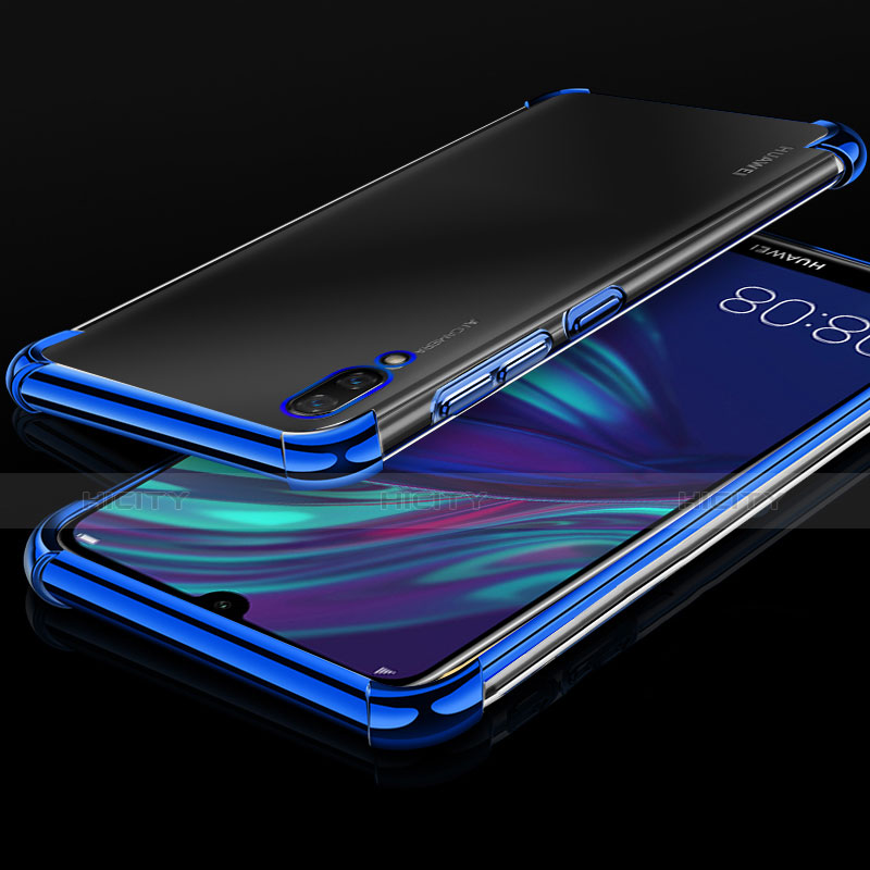 Funda Silicona Ultrafina Carcasa Transparente H01 para Huawei Y7 Prime (2019) Azul