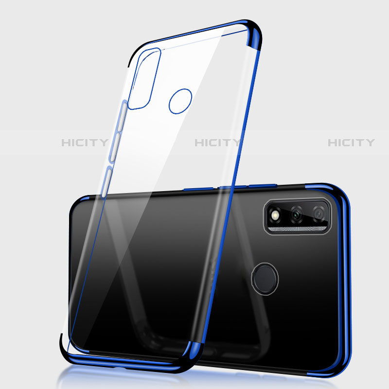 Funda Silicona Ultrafina Carcasa Transparente H01 para Huawei Y8s Azul