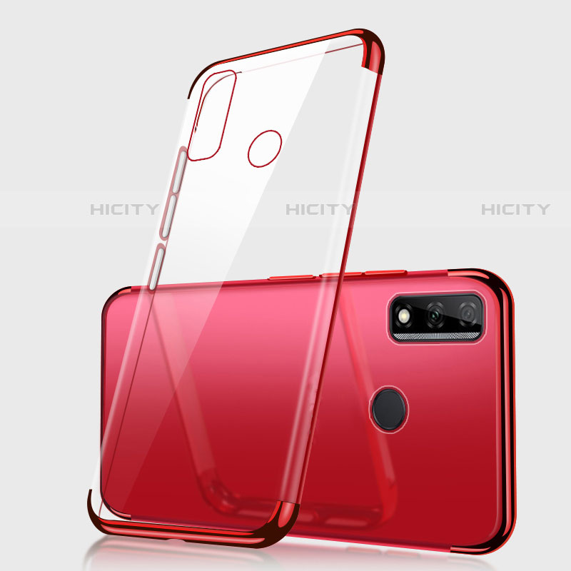 Funda Silicona Ultrafina Carcasa Transparente H01 para Huawei Y8s Rojo
