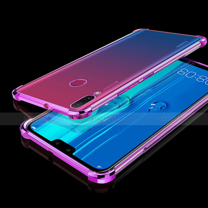 Funda Silicona Ultrafina Carcasa Transparente H01 para Huawei Y9 (2019) Morado