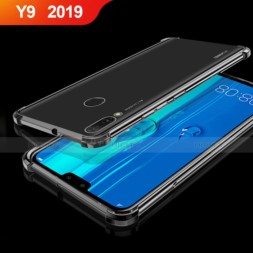 Funda Silicona Ultrafina Carcasa Transparente H01 para Huawei Y9 (2019) Negro