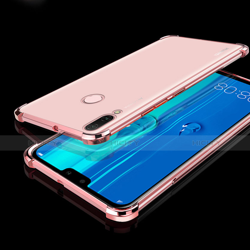 Funda Silicona Ultrafina Carcasa Transparente H01 para Huawei Y9 (2019) Oro Rosa