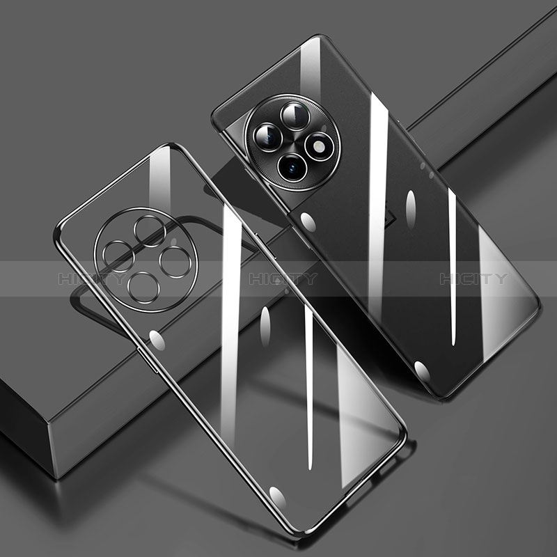 Funda Silicona Ultrafina Carcasa Transparente H01 para OnePlus 11R 5G Negro