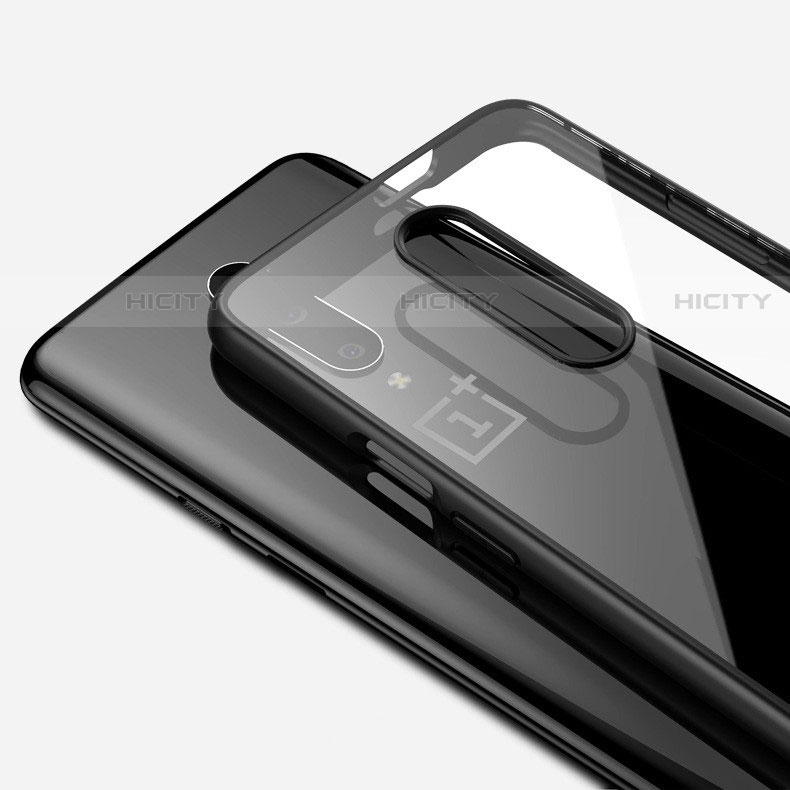 Funda Silicona Ultrafina Carcasa Transparente H01 para OnePlus 7 Pro Negro