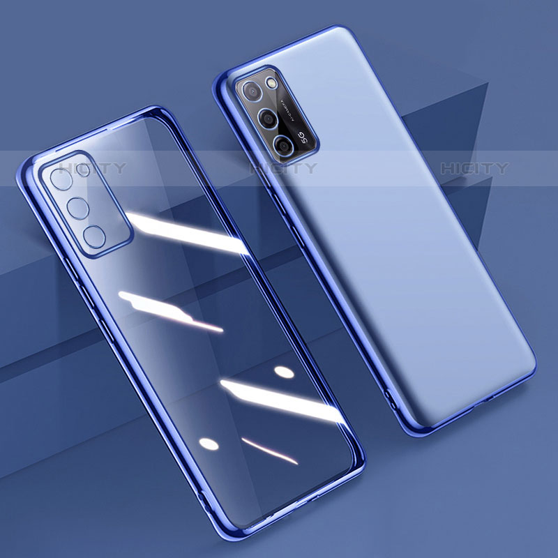 Funda Silicona Ultrafina Carcasa Transparente H01 para Oppo A53s 5G Azul