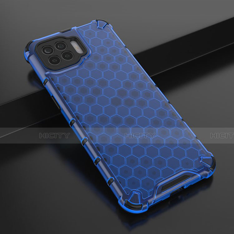 Funda Silicona Ultrafina Carcasa Transparente H01 para Oppo F17 Pro Azul